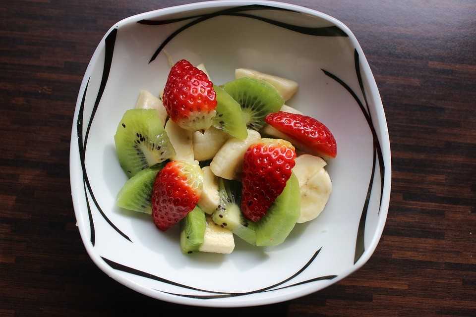 Salade de fruits fumés