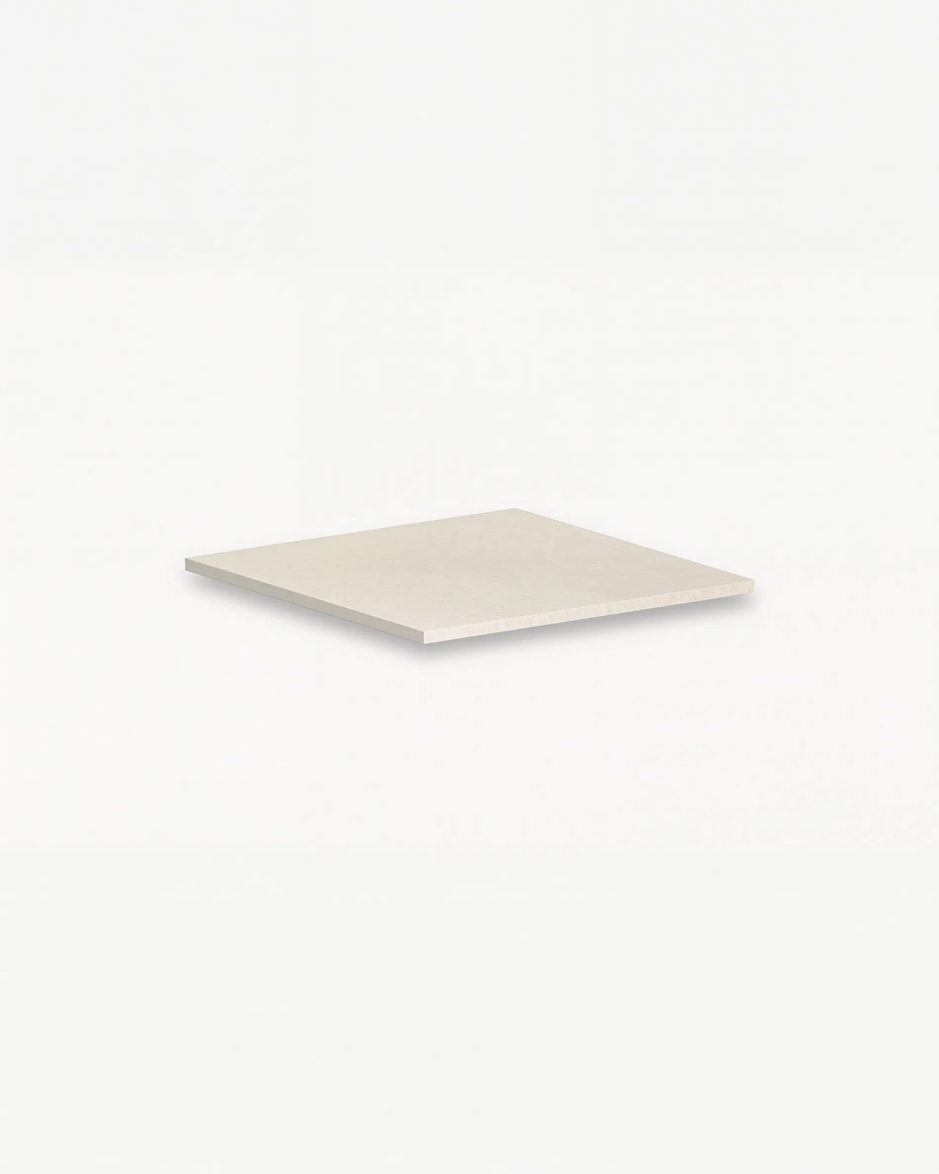 Eckablage in Creme-Beige PILOTIS, freigestelltes Packshot auf weißem Hintergrund