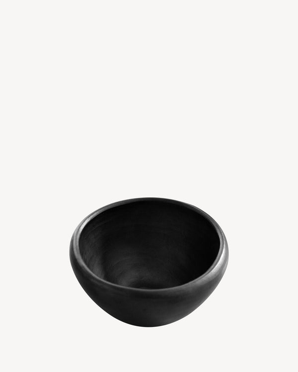 Kleine Schale aus schwarzem Chamba-Ton Ø15,5cm