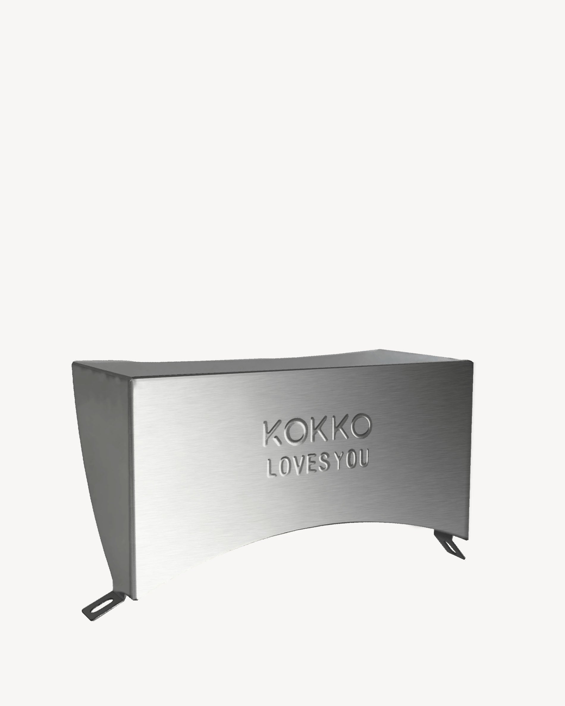 Edelstahl-Abdeckung zum Schutz des Scharniers am Kamado Kokko.