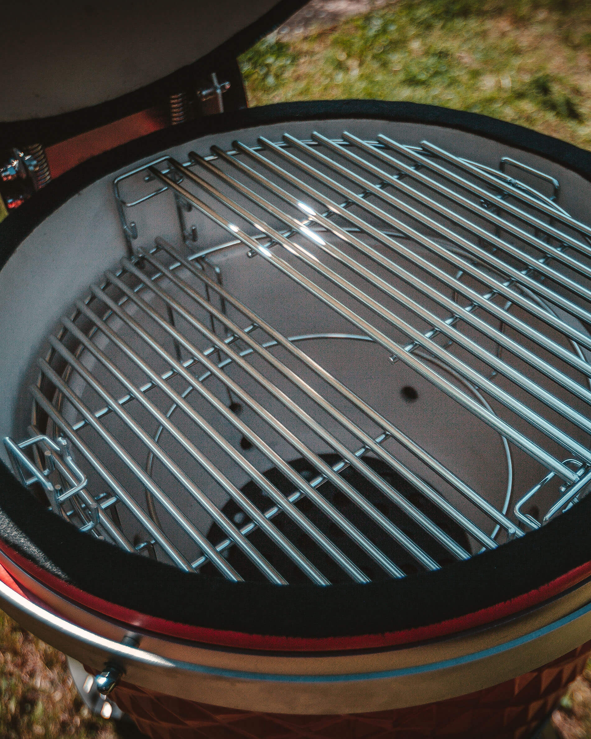 Halbe Grillrost aus Edelstahl