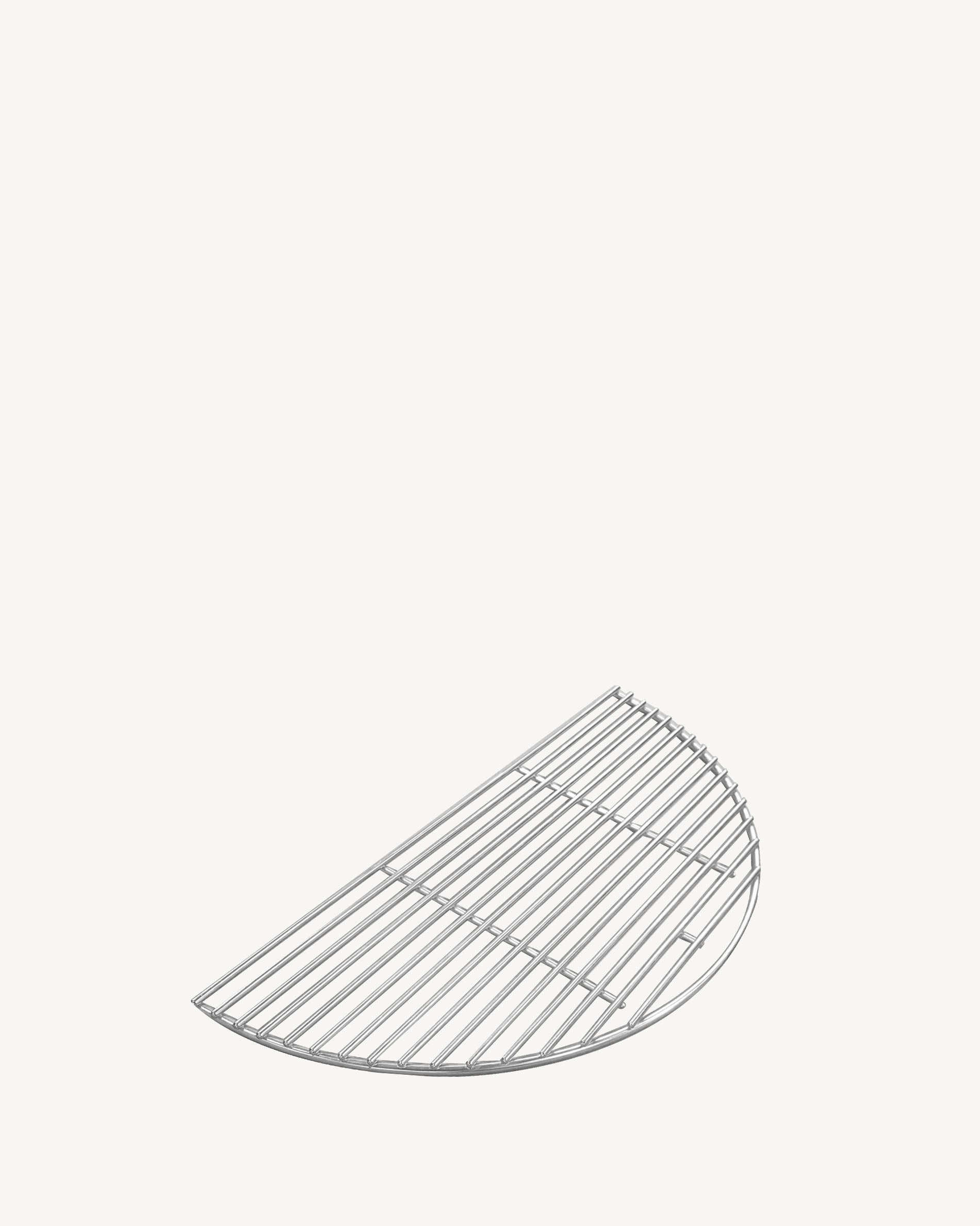 Halbe Grillrost aus Edelstahl