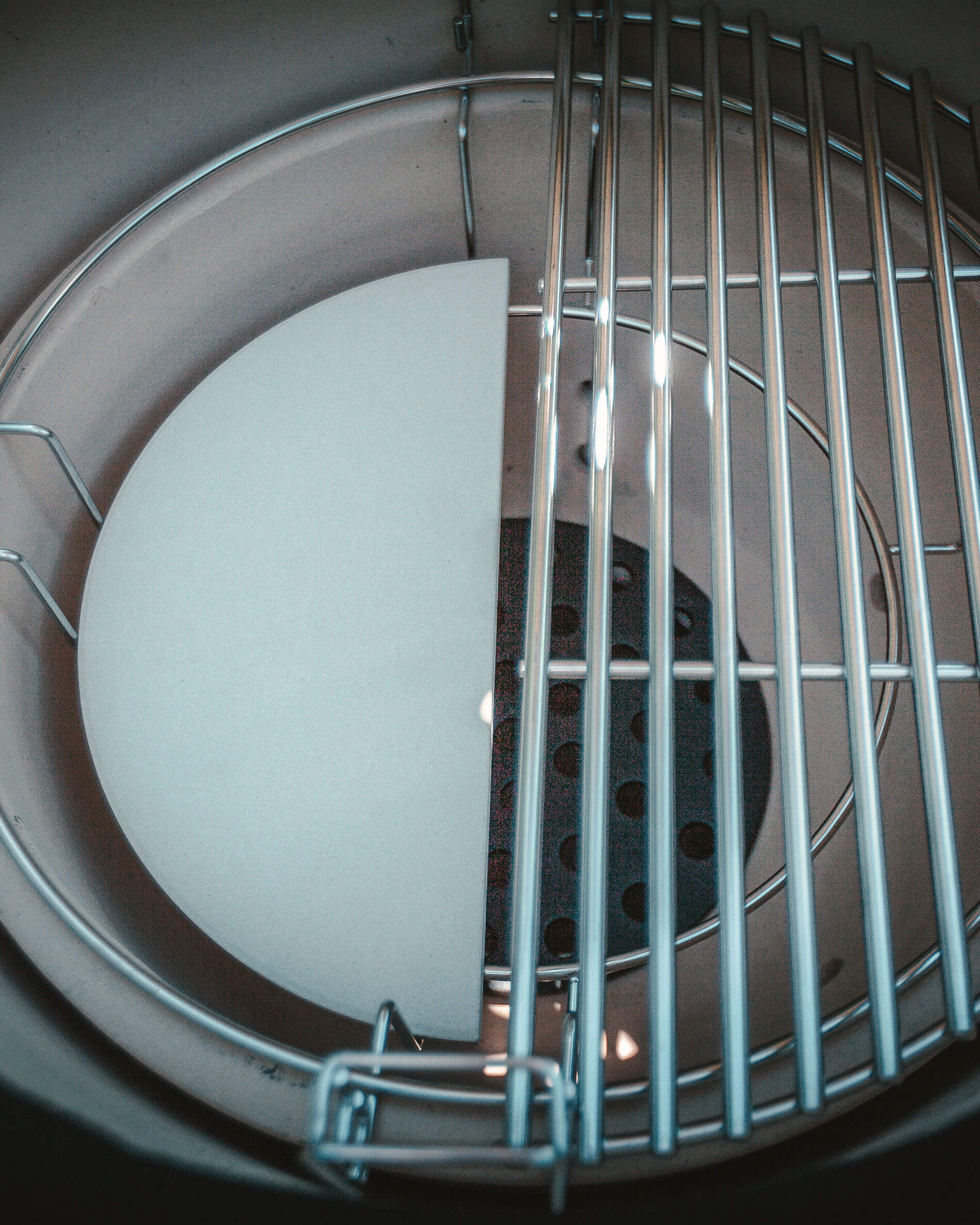 Halbplatte für indirektes Garen