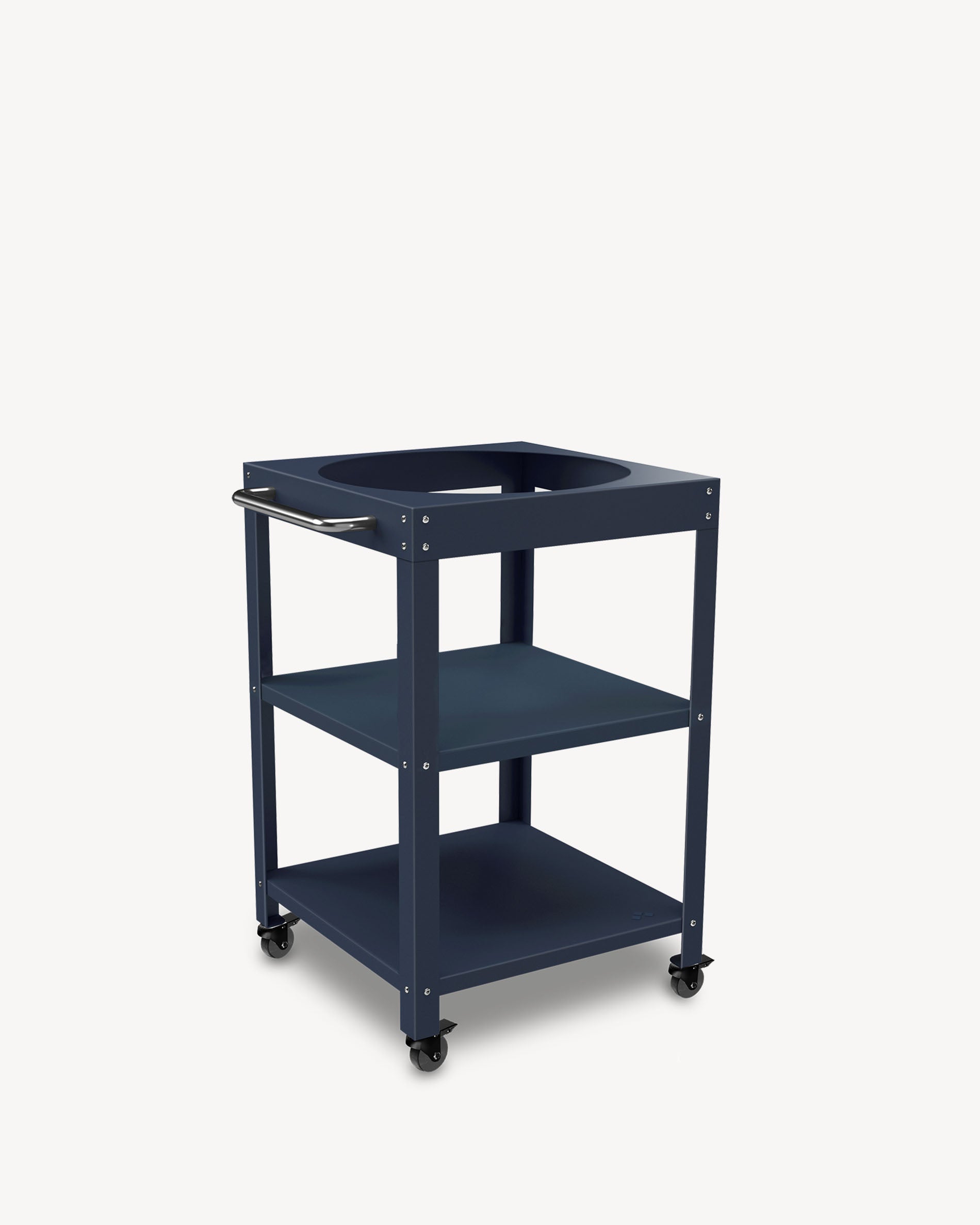 Marineblaue Metall-Beistellwagen für Kokko L 18''