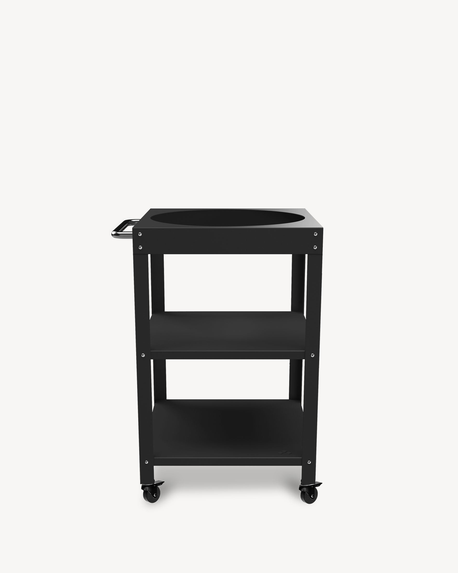 Schwarzer Metall-Beistelltisch für Kokko L 18''