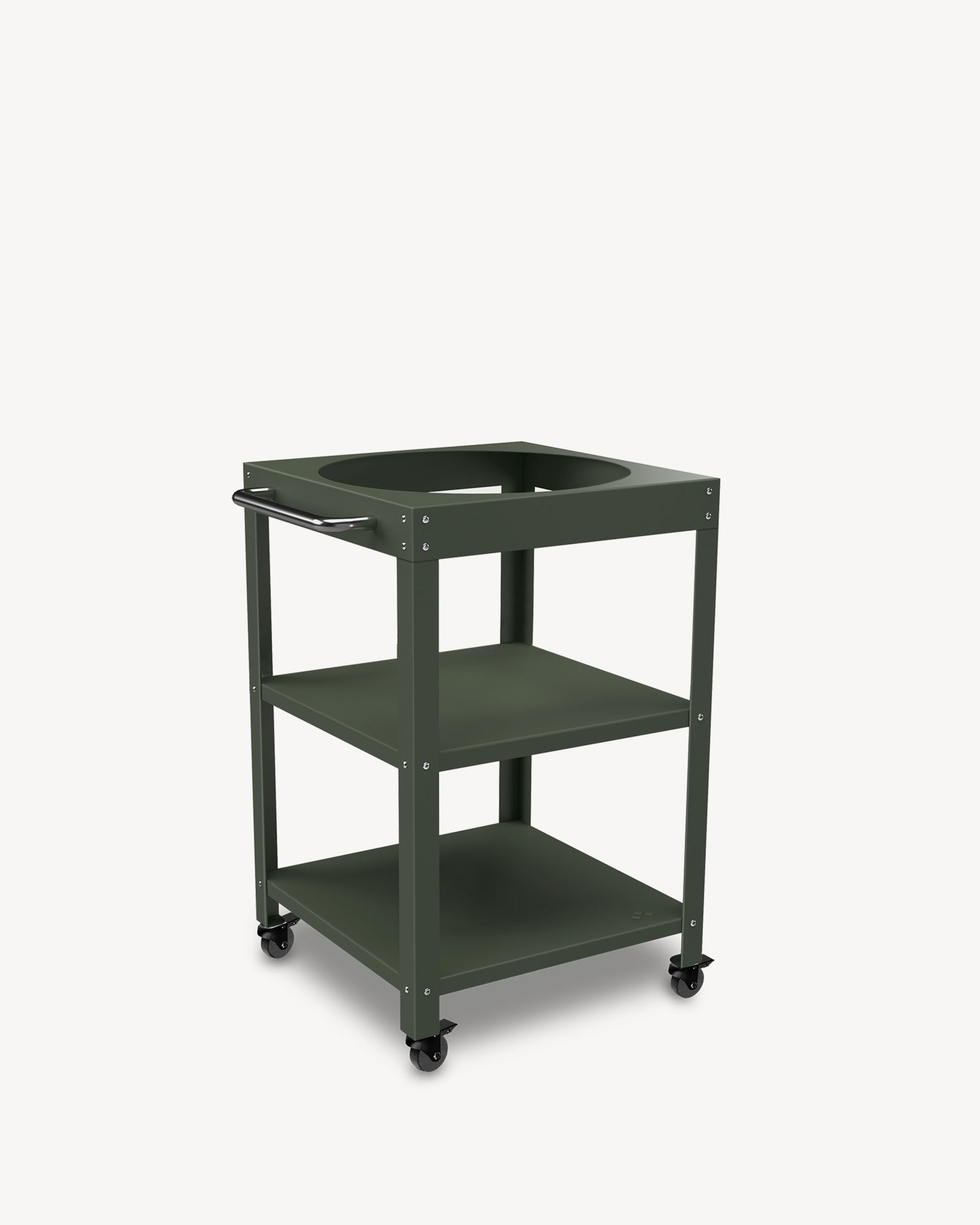 Olivegrüner Metall-Beistelltisch für Kokko L 18''