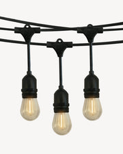 Lichterkette mit Tropfen und Filament