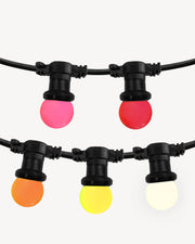 Lichterkette Sonnenuntergang