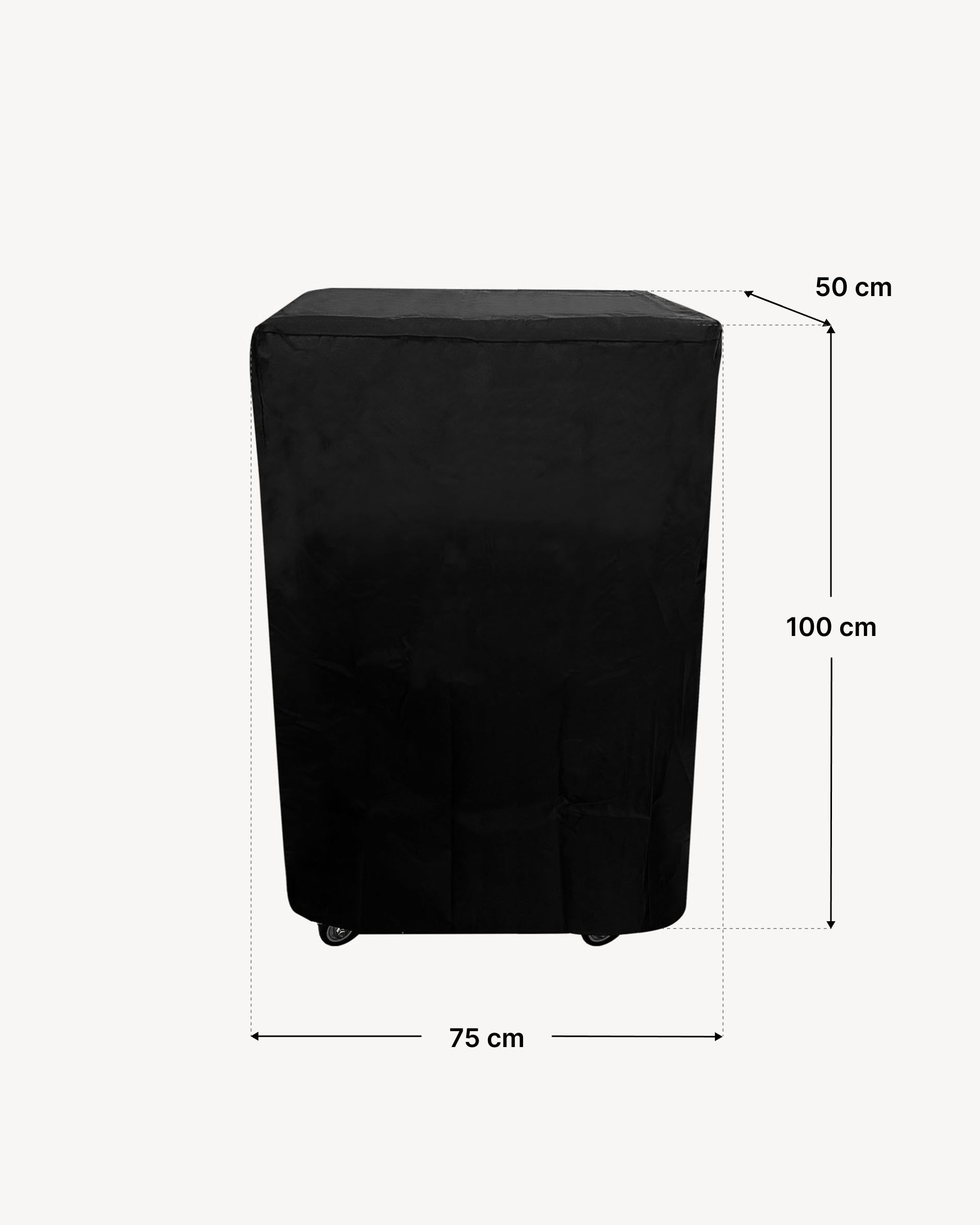 Abmessungen Abdeckhaube Beistelltisch 50x75