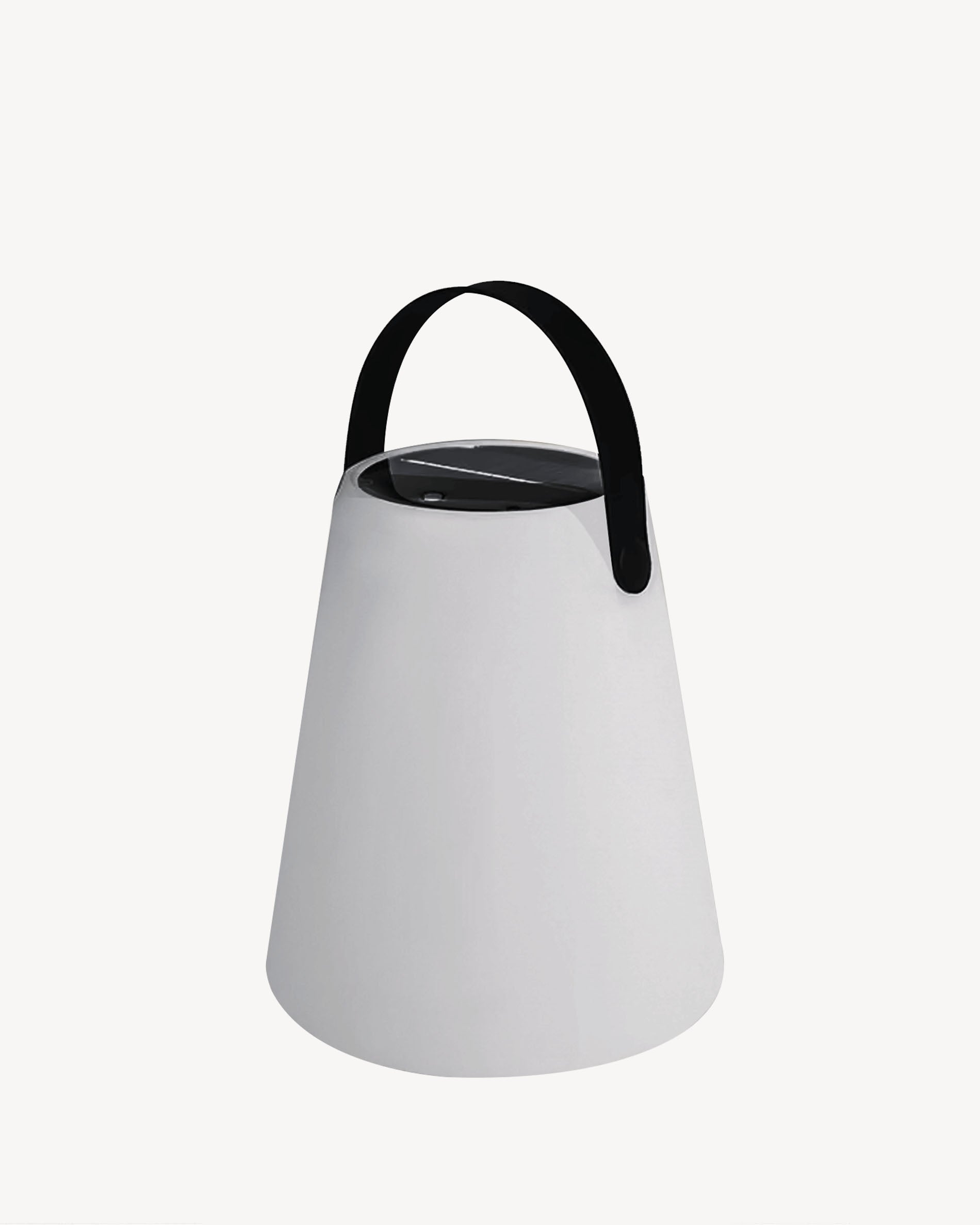 Solarbetriebene Außenleuchte in Kegelform