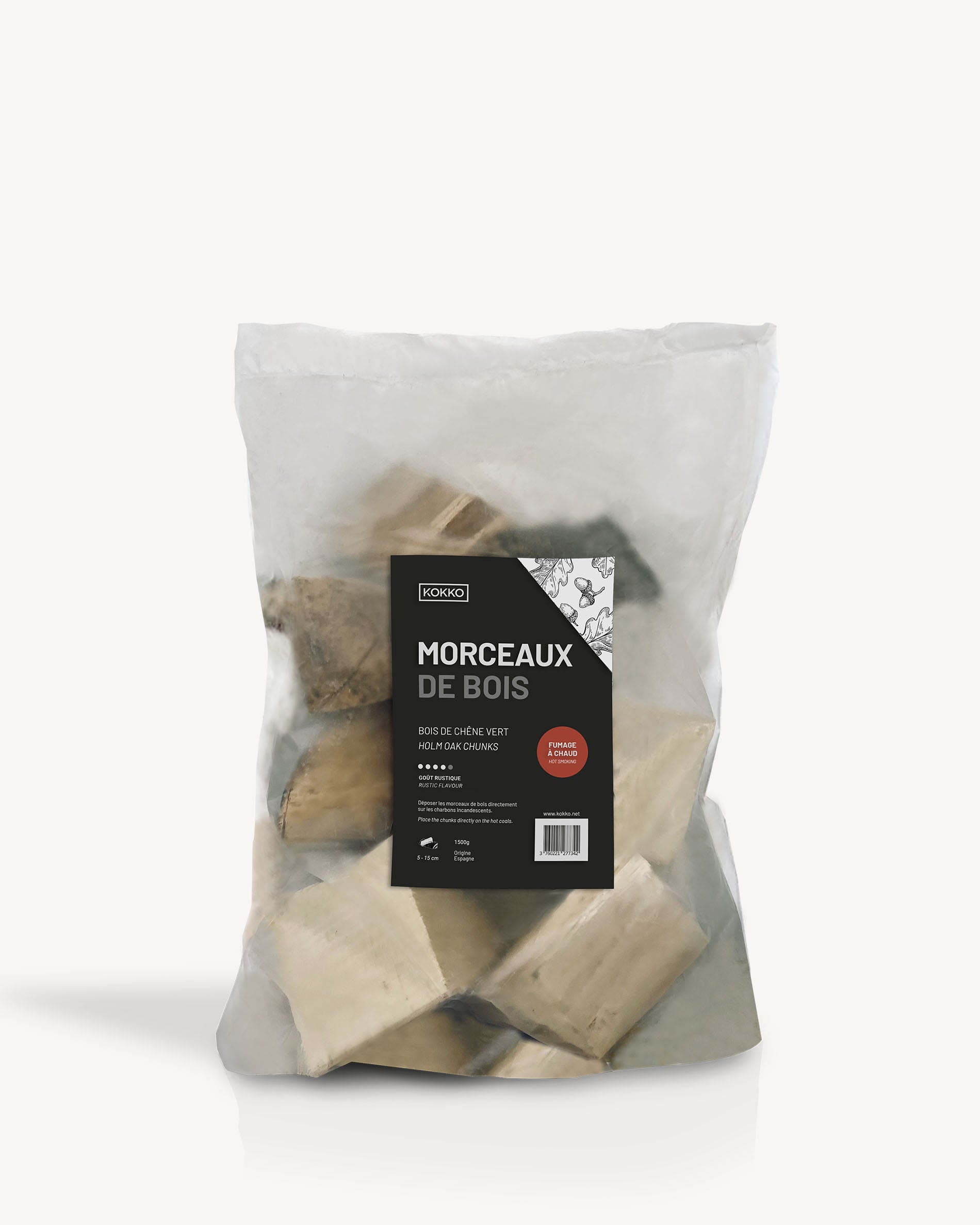 Räucherholzstücke für Heißräuchern – Eiche