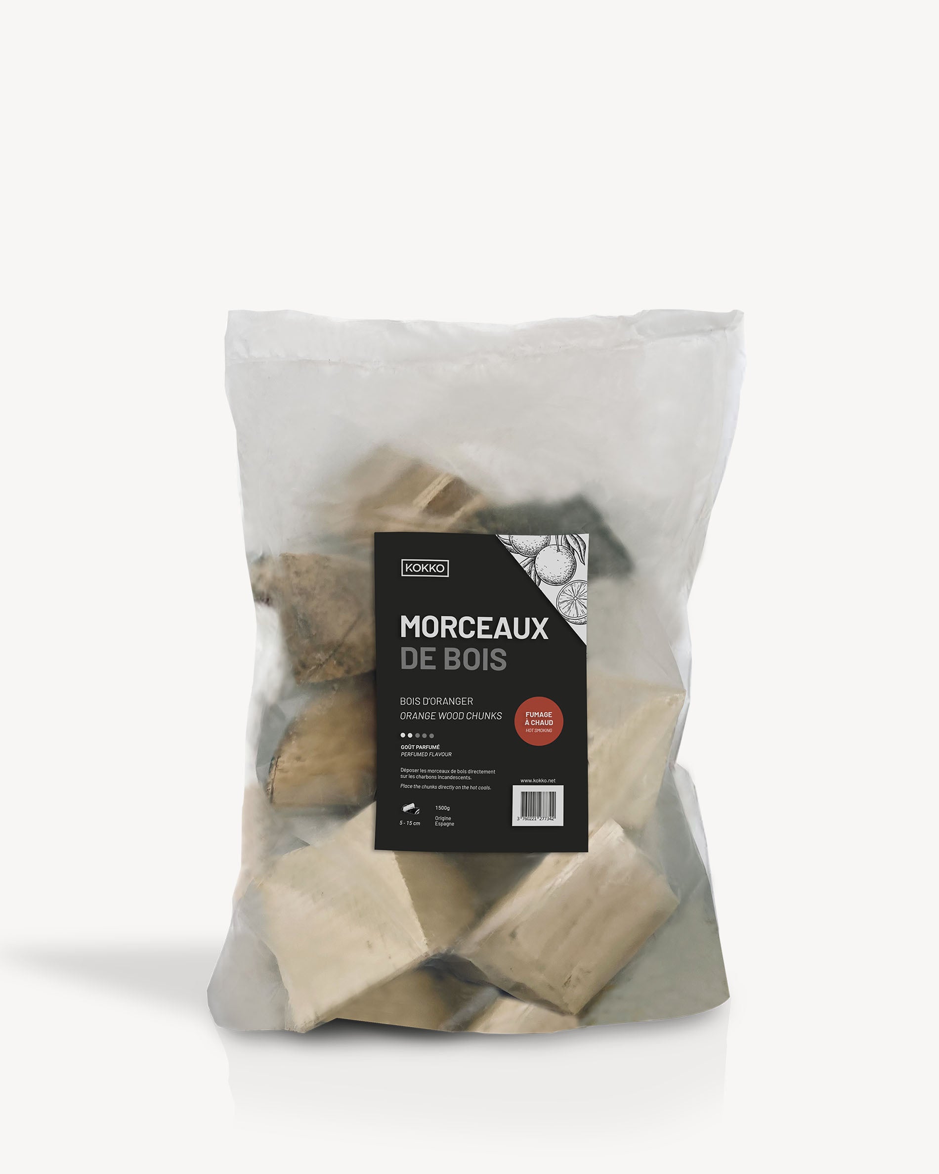 Holzstücke zum Heißräuchern – Orangenbaum