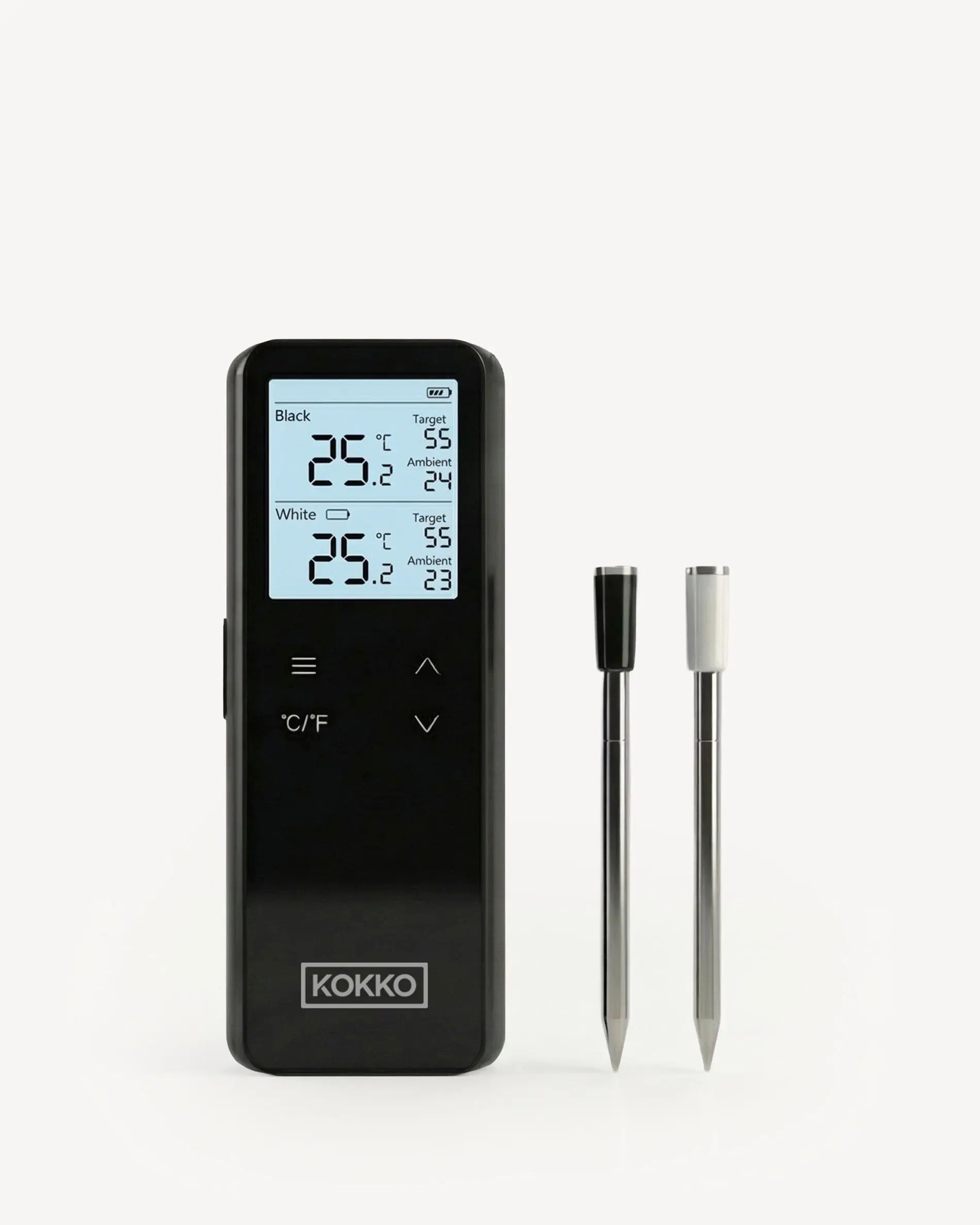 Digitales Thermometer mit Sonden für präzises Garen im Kamado